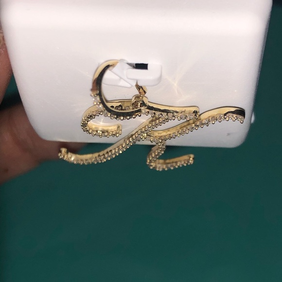 10k REAL GOLD REAL GENUINE DIAMOND K initial Pendant FREE APPRAISAL BLACK FRIDAY - Picture 11 of 15